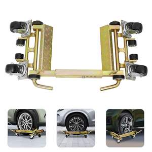 Chariot de déplacement de véhicule manuel pneumatique en acier de haute qualité à prix abordable pour le déplacement et le positionnement des véhicules, idéal pour la réparation automobile - Product Image 4