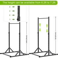 VIGFIT Barre de traction, Station de tractions, Supports de dips, Barre horizontale multifonctionnelle pour portes, Supports de dips multifonctionnels