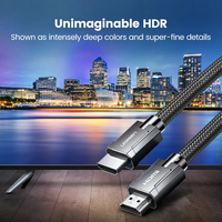 Câble UGREEN 8K HD-MI 2.1 certifié, 6,6 pieds, haute vitesse, cordon HD-MI 4K 240Hz 48Gbps HDCP EARC HDR Dolby pour PS5 Xbox Ordinateur portable