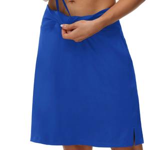 กระโปรงกีฬา Aoyema Athletic Gym สำหรับกอล์ฟ กระโปรงมิดิหลากสีสัน กระโปรงวิ่งออกกำลังกายแบบสั่งทำ กระโปรงเทนนิสสำหรับผู้หญิง กระโปรงกอล์ฟแบบ 2 in 1 ความยาวระดับเข่า - Product Image 3