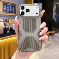Coque Ultra Mince Rafraîchissante pour iPhone 16 17 18 Pro Max – Toucher Doux, Respirante, Dissipation Thermique, Antichoc, Protection Arrière Respectueuse de la Peau