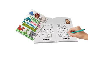 Buku gambar grafiti anak-anak, buku mewarnai Bahasa Spanyol populer papan pra sekolah - Product Image 3