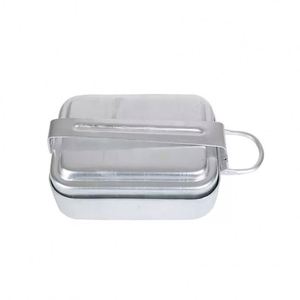 Original Factory Canteen <b>Set</b> <b>Lunch</b> Box <b>Set</b> Aluminium Mess Tin Single Pot 3pcs/<b>set</b> - Product Image 4