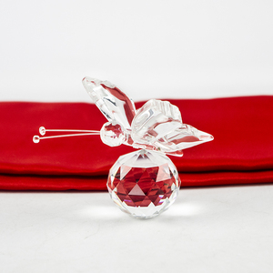 Chiết Giang Bán Buôn Mini Pha Lê Bướm Đồ Trang Trí Pha Lê Thủy Tinh <span class=keywords><strong>3D</strong></span> Mô Hình Bướm Cho Đám Cưới Trang Trí - Product Image 2