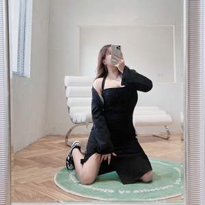 Cárdigan de Traje para Mujer Tallas Grandes, Chaqueta Tejida Negra de Color Sólido N8286, Estilo Otoñal Ajustado - Product Image 1