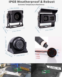 JOINLGO V80-4GW 4채널 WiFi GPS 4G LTE 1080P 차량용 CCTV <span class=keywords><strong>DVR</strong></span> 키트 (4면 전후방 IP68 카메라 포함, 앱/웹을 통한 원격 보기) - Product Image 3