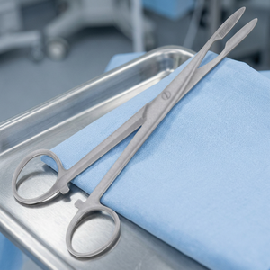 กรรไกรผ่าตัดแบบโค้ง Gross Maier Manual Dressing Forceps ผลิตจากสแตนเลสสตีล เกรด I ได้รับการรับรองมาตรฐาน CE - Product Image 2