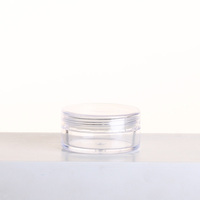 Pot à poudre pour ongles en PS transparent rond de 10 ml pour paillettes et pigments
