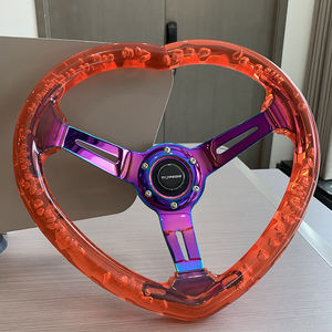 <span class=keywords><strong>Volant</strong></span> de course JDM en forme de cœur avec <span class=keywords><strong>volant</strong></span> de course sport en acrylique néochrome, <span class=keywords><strong>volant</strong></span> à bulles rose - Product Image 6