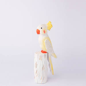 Küçük şişman kuş ahşap oyuncak şekil heykelleri çocuk DIY Spot süslemeleri ve ofis oturma odası hediyeler Sheng Xin MD-005 1/12 ölçekli - Product Image 6