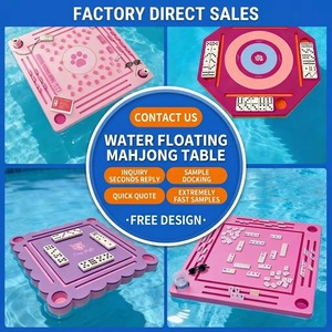 Luxe moderne zwevende Mahjong pooltafelmat - waterdicht & antislip, milieuvriendelijk, aanpasbare maten voor thuis poker party games - Product Image 3