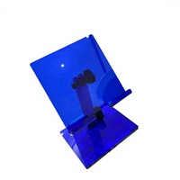 Support de téléphone carré en acrylique entièrement pliable, design plat, pour diffusion en direct, cadeau promotionnel