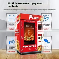 Machine automatique à pizza pour restaurant Street Business 24H Refrigeration Accepte les pièces de carte de crédit pour les centres commerciaux