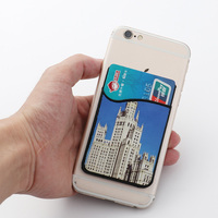 Porte-cartes universel personnalisé, impression par Sublimation, en Silicone, vierge, pour téléphone