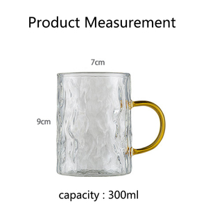 <span class=keywords><strong>Mug</strong></span> en verre borosilicate martelé fait main avec poignée colorée, résistant <span class=keywords><strong>à</strong></span> la chaleur, compatible lave-vaisselle et micro-ondes, tasse <span class=keywords><strong>à</strong></span> eau et <span class=keywords><strong>à</strong></span> thé réutilisable - Product Image 6