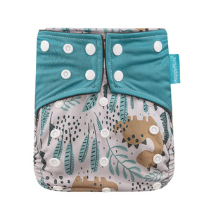 Pantalon à langer Happy Flute Couches réutilisables Couches lavables Charbon de bambou Nouveau <span class=keywords><strong>la</strong></span> <span class=keywords><strong>nuit</strong></span> Imperméable Réglable pour bébé - Product Image 1