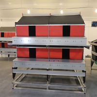 Nouveau système de collecte automatique d'œufs pour poulaillers, équipement d'élevage de poulets, mangeoire au sol, nichoir automatique pour poules pondeuses