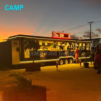 Remorque de nourriture, cuisine entièrement équipée, camion de barbecue, restaurant, camion de nourriture avec cuisine complète mobile café kebab van