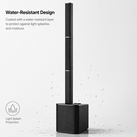 Système de sonorisation portable professionnel à colonne active de 15 pouces, 1500 W, étanche avec DSP pour événements intérieurs et extérieurs