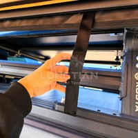 Auvent latéral double poteau 270 degrés sans LED pour véhicule, abri de camping étanche pour SUV et Overlanding