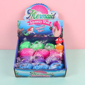 Novelty Trending Wholesale Latex Mermaid Squishy Stress Balls for Unisex 0-24 Months Fidget Sensory <b>Toy</b> - Product Image 4