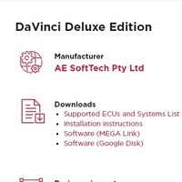 2024 Última versión del software DaVinci Deluxe Edition relacionado con el moderno sistema anticontaminación DTC DPF EGR SCR TVA MAF