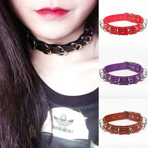 مزدوج اللون صنم الرقيق BDSM القوطي أزياء الكبار لعبة الجنس فو الجلود المختنق - Product Image 3