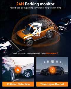 Wolfबॉक्स G900प्रो नाइट विजन 12 इंच 4K काले रेअरव्यू मिरर टच स्क्रीन डुअल कैमरा कार डैश कैमरा GPS के साथ - Product Image 4