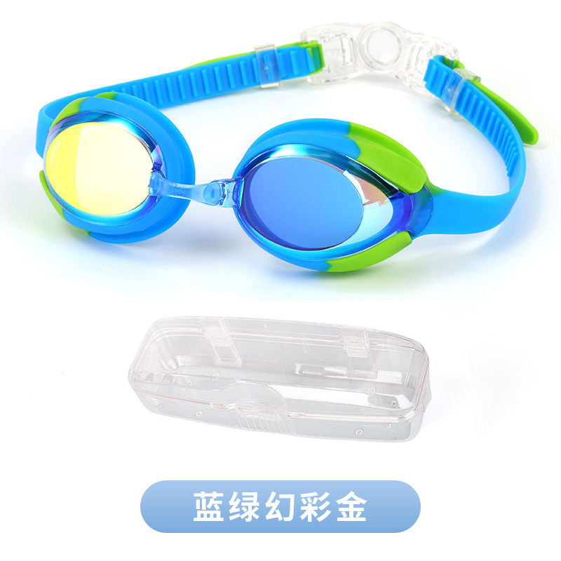 Blue-green iridescent gold (includes glasses case)