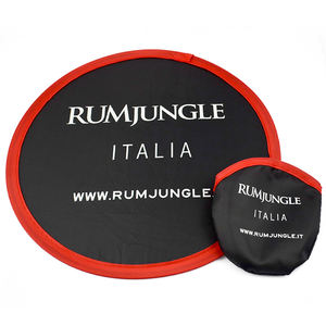 Oem Odm Artigifts fabrika toptan boş yuvarlak naylon katlanabilir Fan Polyester kumaş özel uçan disk Pet köpek uçan oyuncak - Product Image 4