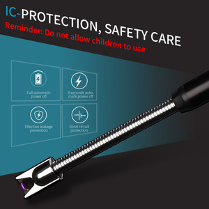 Thời trang Windproof Sạc <span class=keywords><strong>USB</strong></span> điện đa chức năng <span class=keywords><strong>ARC</strong></span> nhẹ hơn Plasma duy nhất Bật lửa BBQ nhẹ hơn cho nhà bếp nến - Product Image 2