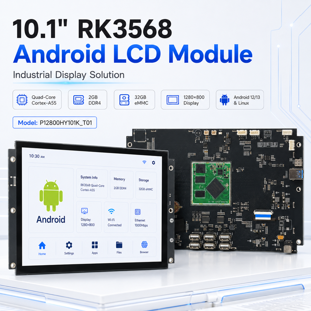 For 10.1 Inch High Performance 500nits Capacitive Touch Screen LCD Panel RK3568 Motherboard Support Android/Linux OS TFT