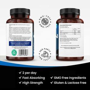 Capsules de peptides de collagène marin de qualité supérieure de type I avec supplément anti-âge à l'acide hyaluronique et à la vitamine <span class=keywords><strong>C</strong></span> - Product Image 6