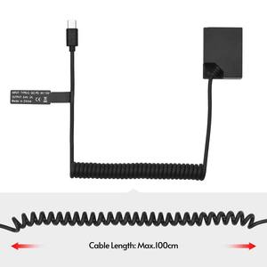 Câble adaptateur de batterie factice USB Type-C vers NP-W126 pour appareils photo <span class=keywords><strong>Fuji</strong></span> Film X-Pro3 X-T200 <span class=keywords><strong>XT3</strong></span> - Product Image 3
