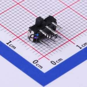 SK-3245D-02-L1 Slide Switch Through hole Component (THT) Switch Single Pole Double Throw Rectangle Pin Header PC Pin 9mm - Product Image 1