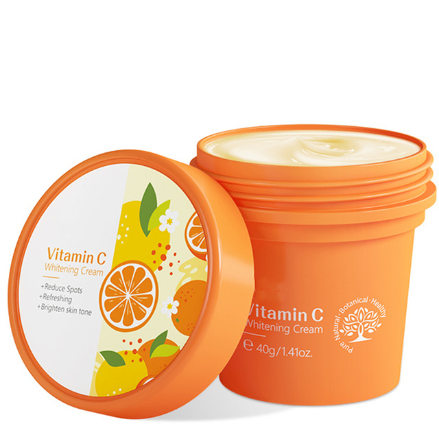 Face Skin Care Cosmetics Beauty Products Vitamin C Anti Aging Wrinkle Dark Spot Remover Black Skin Body Whitening Face Cream