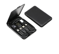 Kit de charge USB multifonction 6-en-1 en vente en gros 3A boîte de rangement pour adaptateur de câble de données à charge rapide pour ordinateur écouteurs caméra