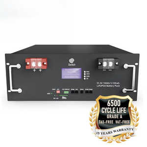 Système solaire domestique 51,2V 200Ah Batterie Lifepo4 5KWh 10KWh 15KWh Capacité CAN Rack Port de communication BMS Lifepo4 Type séparé - Product Image 3