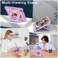 iPad Air 11 M2 M3 2024 2025 için Katlanabilir Standlı, Manyetik Kalem Tutucu ve Omuz Askılı, Dayanıklı Silikon PC Kılıf (OEM ODM)