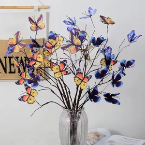 Ramo de Flores Artificiales de Mariposa al por Mayor, Decoración para el Hogar y Fiestas, Centros de Mesa Realistas de Alta Calidad, Ramo de Flores Artificiales de Seda - Product Image 4