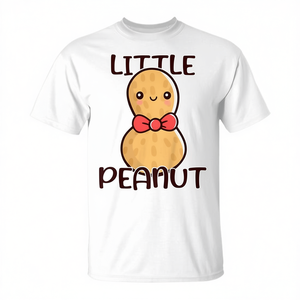 Camiseta Little Peanut para niños, manga corta, cuello redondo, unisex, para niños pequeños, regalo de graduación, juegos de palabras de comida - Product Image 3
