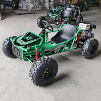 Mini Go-Kart de Gasolina de Alta Velocidad de 212cc, Kart a Pedales para Adultos con Freno de Disco para Uso en Exteriores, Motor de 4 Tiempos, Construcción Metálica