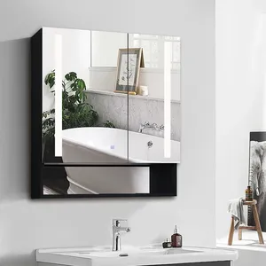 双光源铝框LED浴室镜型号AL-46 - Product Image 2