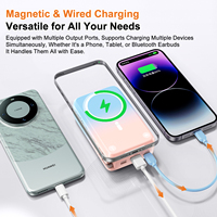 Logo personnalisé Prise AC Powerbank Batterie externe Batterie externe 20000mah Power Banks Pd Super Fast Charging Power Bank avec câble