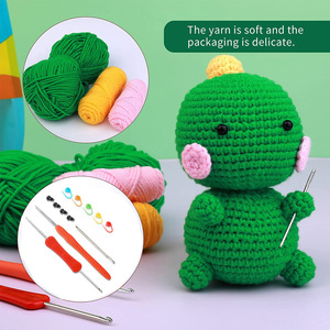 Kit de Crochet en Fibre Acrylique Thème Animaux le Plus Vendu – Ensemble DIY pour Crocheter, Cadeau Personnalisable, Pièce Décorative - Product Image 6