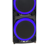 Amplificateur de karaoké OEM 200W RGB LED BT 5.0 avec écran tactile de 15 pouces, microphone intégré et batterie rechargeable pour utilisation en soirée
