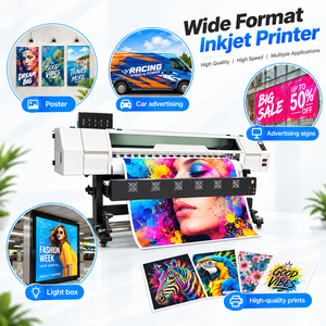 Impresora de Inyección de Tinta de Formato Ancho de Doble Cabezal de 1.8 Metros, Impresora Eco-solvente de 1.8m para Vinilos Adhesivos para Automóviles y Pósters - Product Image 1