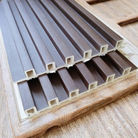 Paneles Decorativos Premium de WPC para Paredes Interiores, Revestimiento de Pared de WPC, Paneles Acústicos 3D de Madera, Diseño Gráfico para Interiores, Dormitorio