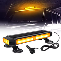 Nueva Barra de Luces LED Estroboscópicas de 14.5 Pulgadas, Montaje Magnético, Luz de Advertencia Ámbar, para Camiones, Vehículos Utilitarios, Lámpara de Emergencia