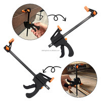 Pince à serrage rapide en plastique pour le travail du bois, 4/6/8/10 pouces, pince à barre à déclenchement rapide, outil de serrage à cliquet à une main pour le serrage des planches de bois